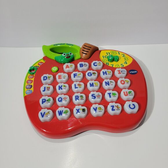VTech Alphabet Red Apple ABC Learning Toy Preschool Letters Music & Lights WORKS - Picture 2 of 4
